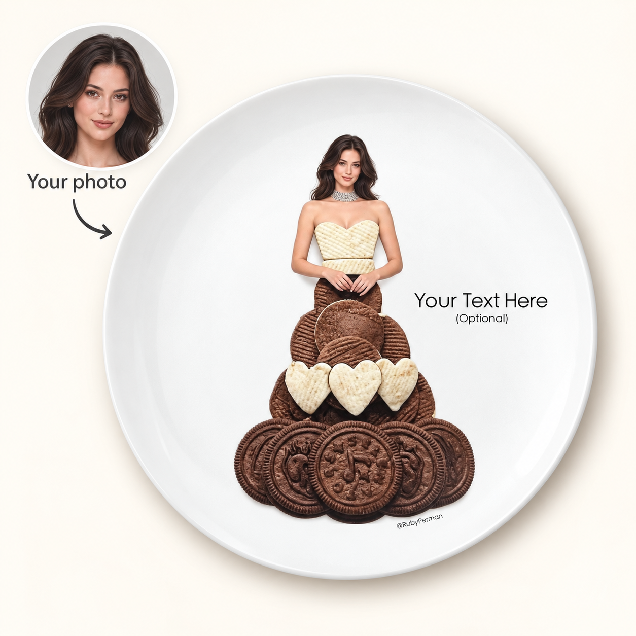 Cookies food-fashion plate design